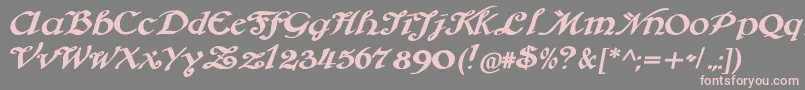 Brausepulver Font – Pink Fonts on Gray Background