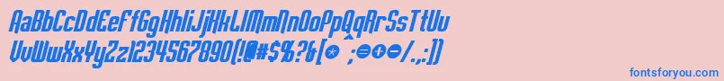 Weitere Informationen zur EmpanadaBoldItalic-Schriftart EmpanadaBoldItalic-Schriftart – Blaue Schriften auf rosa Hintergrund