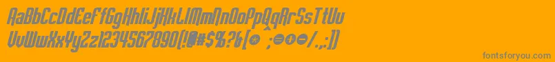 fuente EmpanadaBoldItalic – Fuentes Grises Sobre Fondo Naranja