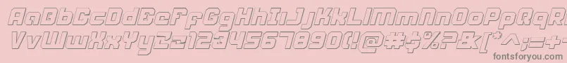 Weaponeersi Font – Gray Fonts on Pink Background