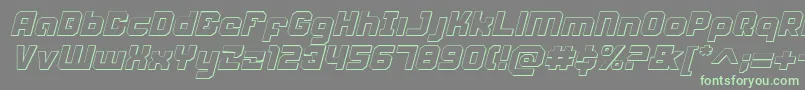 More about Weaponeersi Font Weaponeersi Font – Green Fonts on Gray Background
