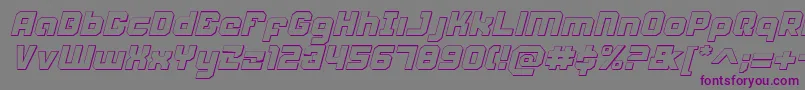 Weaponeersi Font – Purple Fonts on Gray Background