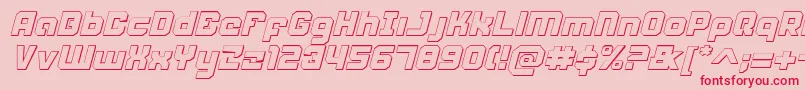 Weaponeersi Font – Red Fonts on Pink Background