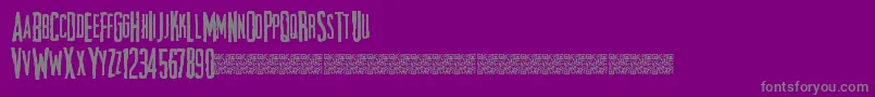 Chiefscare Font – Gray Fonts on Purple Background