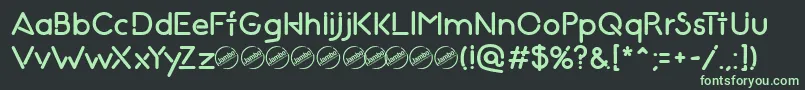 NightClub70sRegular Font – Green Fonts on Black Background