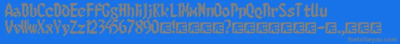 8BitLimit Font – Gray Fonts on Blue Background