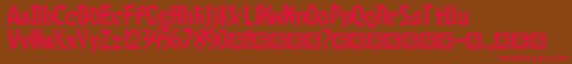 8BitLimit Font – Red Fonts on Brown Background