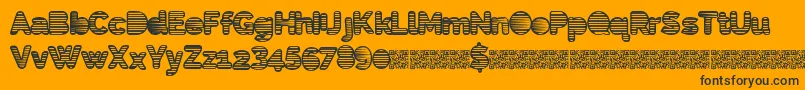 Eightiesshades Font – Black Fonts on Orange Background