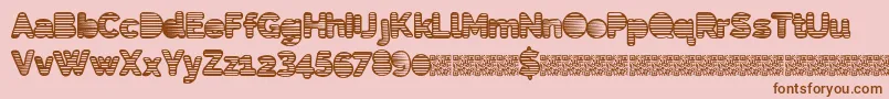 Eightiesshades Font – Brown Fonts on Pink Background
