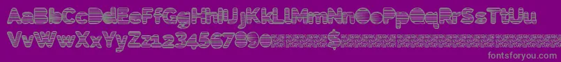 fuente Eightiesshades – Fuentes Grises Sobre Fondo Morado
