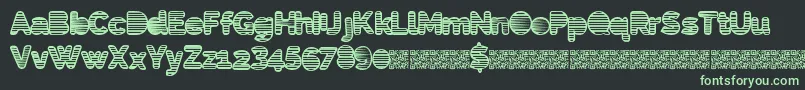Eightiesshades Font – Green Fonts on Black Background
