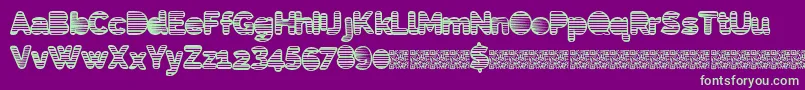Eightiesshades Font – Green Fonts on Purple Background