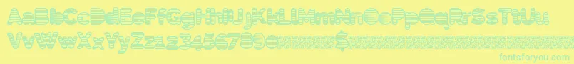 Więcej informacji o czcionce Eightiesshades Czcionka Eightiesshades – zielone czcionki na żółtym tle