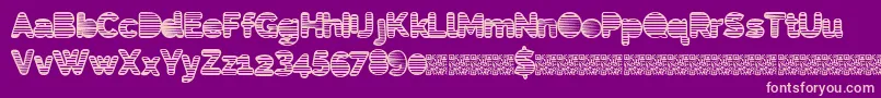 Eightiesshades Font – Pink Fonts on Purple Background