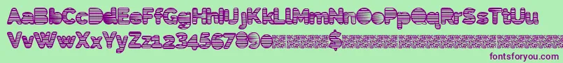 Eightiesshades Font – Purple Fonts on Green Background