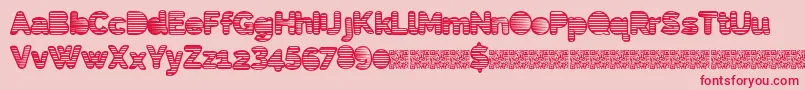 Eightiesshades Font – Red Fonts on Pink Background