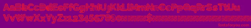 Eightiesshades Font – Red Fonts on Purple Background