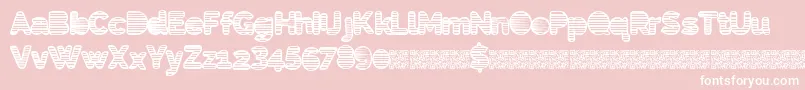 Eightiesshades Font – White Fonts on Pink Background