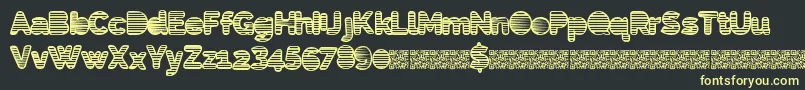 Eightiesshades Font – Yellow Fonts on Black Background