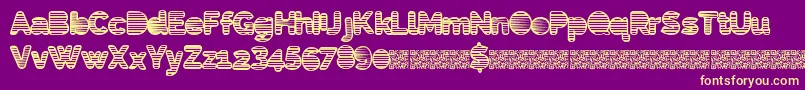 Eightiesshades Font – Yellow Fonts on Purple Background
