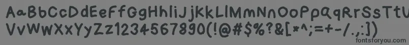 Loogiehawk Font – Black Fonts on Gray Background