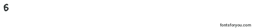 Шрифт Loogiehawk – шрифты цифры 6