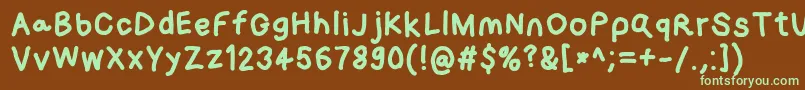 More about Loogiehawk Font Loogiehawk Font – Green Fonts on Brown Background