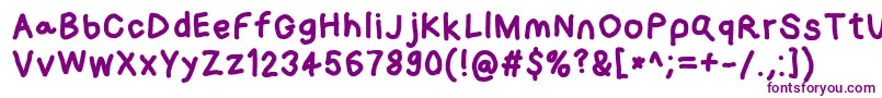 Loogiehawk-Schriftart – Violette Schriften