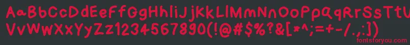 Loogiehawk Font – Red Fonts on Black Background