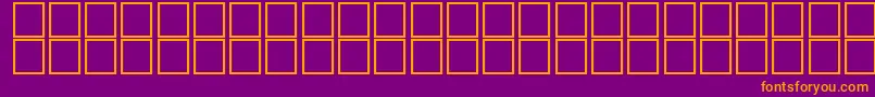 Police McsJalySUAdorn. – polices orange sur fond violet