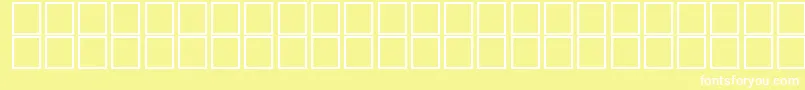 McsJalySUAdorn. Font – White Fonts on Yellow Background