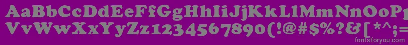 KladezPlain Font – Gray Fonts on Purple Background