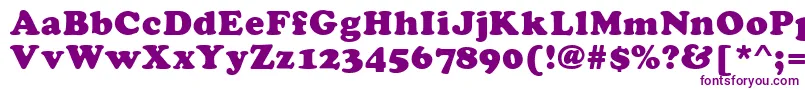 KladezPlain Font – Purple Fonts on White Background
