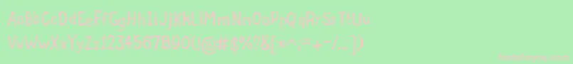 GrumbleTt Font – Pink Fonts on Green Background