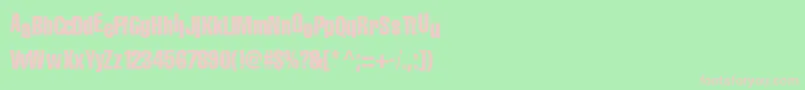 BabyRegular Font – Pink Fonts on Green Background