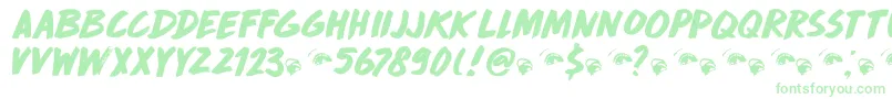 DkDropDeadGorgeous-fontti – vihreät fontit