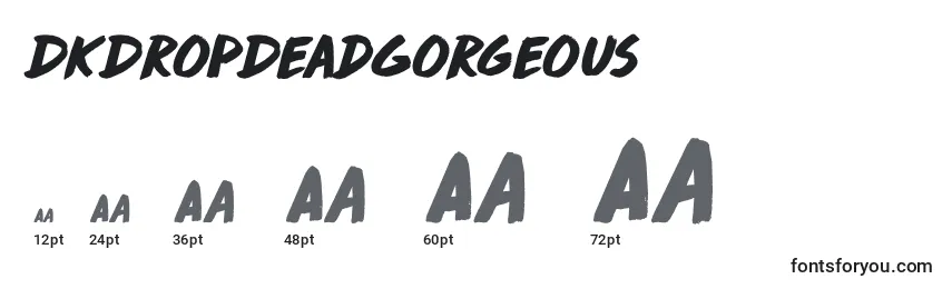 Размеры шрифта DkDropDeadGorgeous