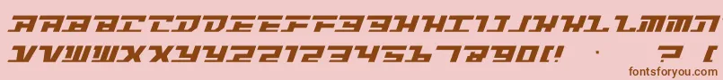 Intrepid Font – Brown Fonts on Pink Background