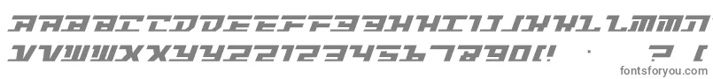 Intrepid-fontti – harmaat kirjasimet valkoisella taustalla
