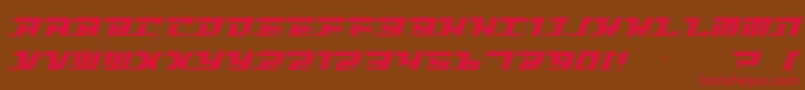 Intrepid Font – Red Fonts on Brown Background