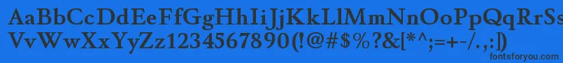 WinthorpergBold Font – Black Fonts on Blue Background