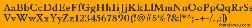 WinthorpergBold Font – Black Fonts on Orange Background