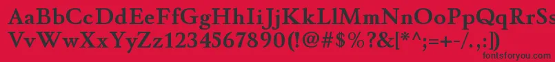 WinthorpergBold Font – Black Fonts on Red Background