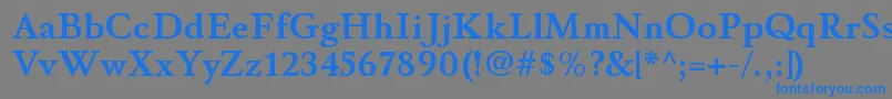 Подробнее о шрифте WinthorpergBold Шрифт WinthorpergBold – синие шрифты на сером фоне