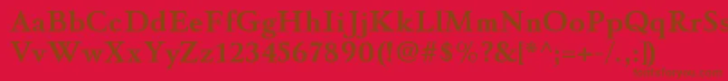 Подробнее о шрифте WinthorpergBold Шрифт WinthorpergBold – коричневые шрифты на красном фоне
