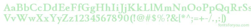 Weitere Informationen zur WinthorpergBold-Schriftart WinthorpergBold-Schriftart – Grüne Schriften auf weißem Hintergrund