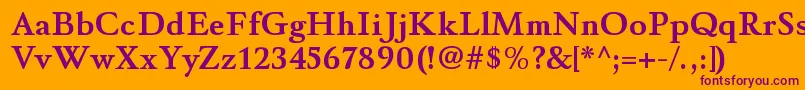 Lisätietoja WinthorpergBold-fontista WinthorpergBold-fontti – violetit fontit oranssilla taustalla