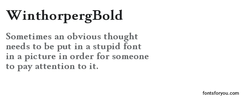 WinthorpergBold Font