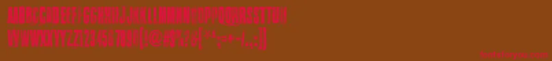 WalkThisWay Font – Red Fonts on Brown Background