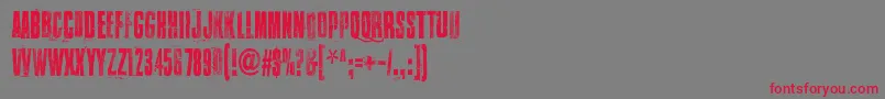 WalkThisWay Font – Red Fonts on Gray Background